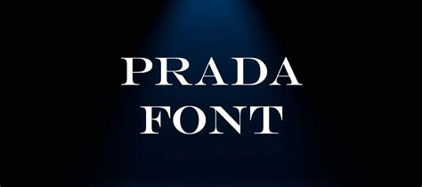 prada font type|prada font free.